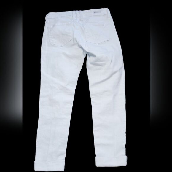 Kut from the Cloth White Cuffed White Catherine Boyfriend Jeans - Picture 2 of 9